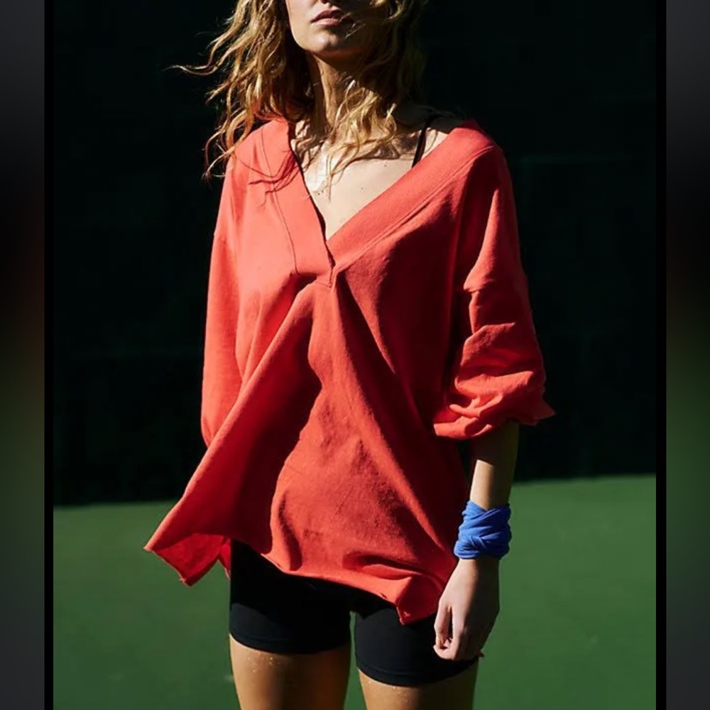 Free People Movement Inspire Boyfriend Layering top